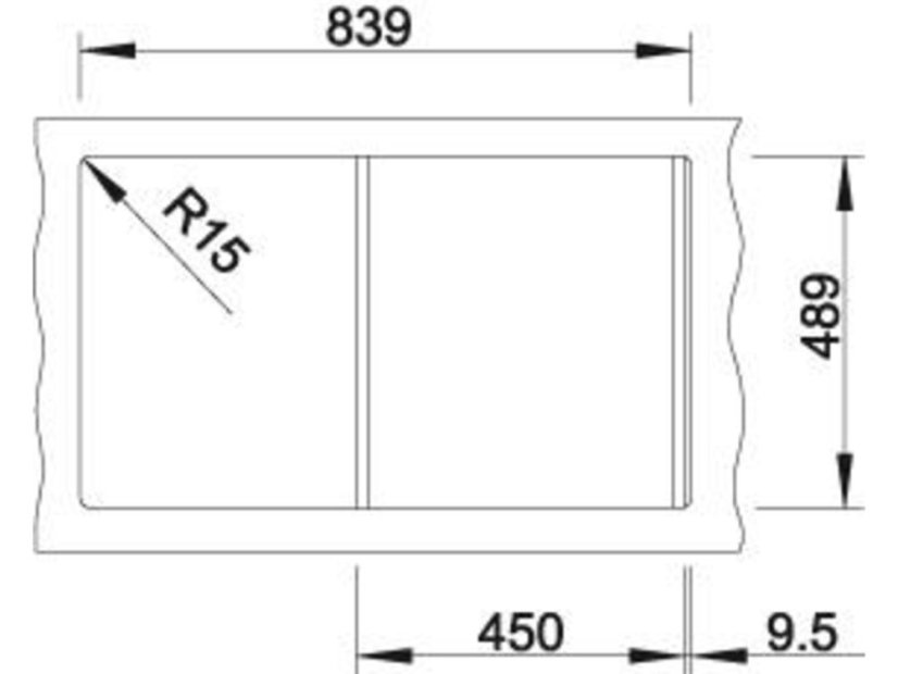 Nerezový drez Blanco AXIS III 45 S-IF InFino Nerez hodvábny lesk - 6