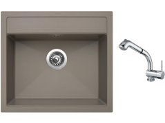 Set Sinks SOLO 560 Truffle + batéria Sinks MIX 3 S Chróm