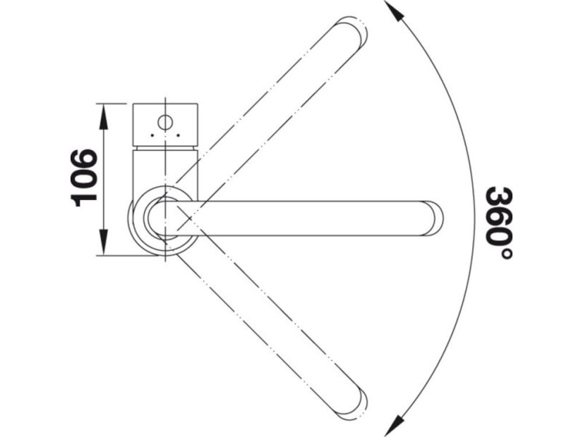 Dřezová baterie Blanco Mida Černá