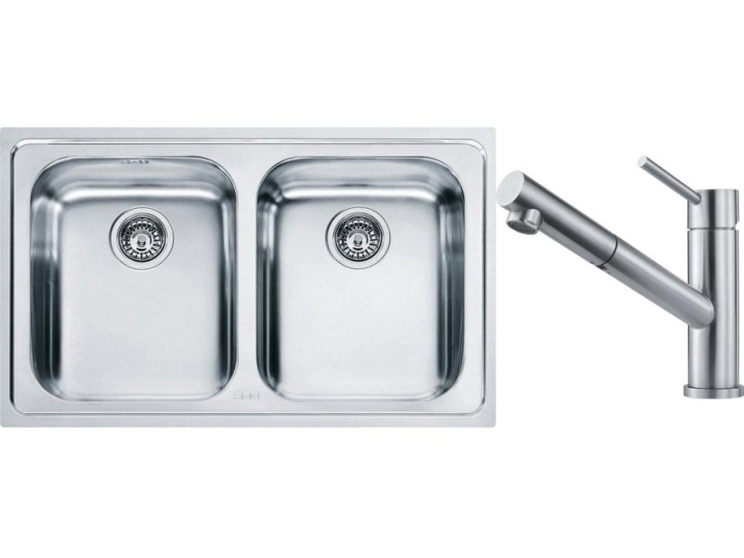 Set Franke LLX 620 Nerez + baterie Franke FC 9461 ORBIT Nerez