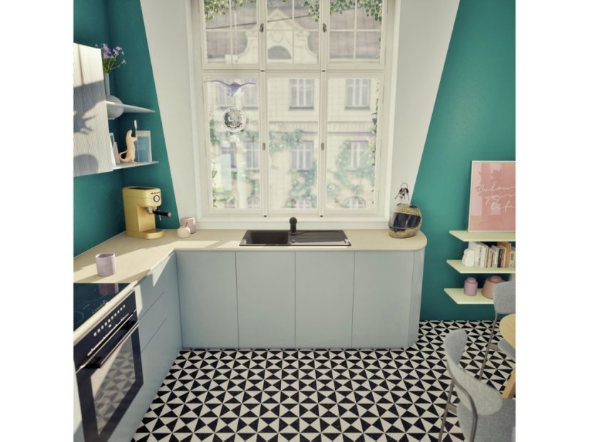 Granitový dřez Schock Formhaus D-100-A Nero