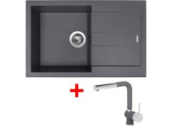 Set Sinks Amanda 780 Titanium + Mix 3 P GR