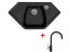 Set Sinks Naiky 980 Granblack + Vitalia GR