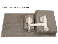 Granitový drez Blanco METRA 6 S Sivá skala