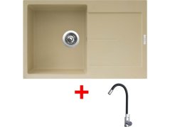 Sinks ULTIMA 790 Sahara + Elasta nerez/černá Sinks ULTIMA 790 Sahara + Elasta nerez/černá