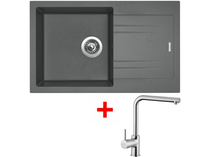 Sinks LINEA 780 Titanium + Elka