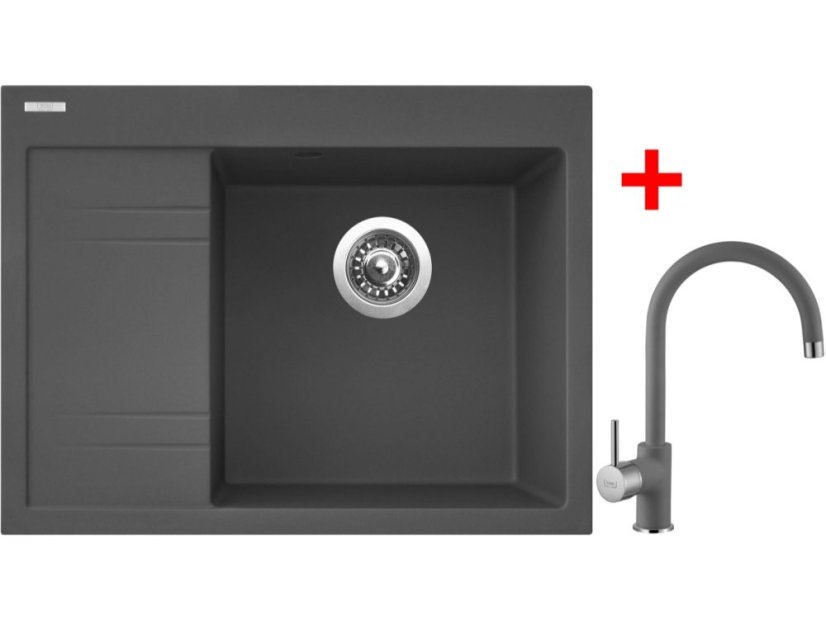 Sinks RIM 650 P Titanium + Vitalia GR