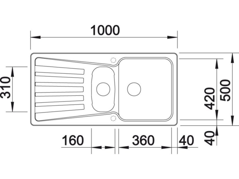 Granitový dřez Blanco NOVA 6 S tartufo s excentrem