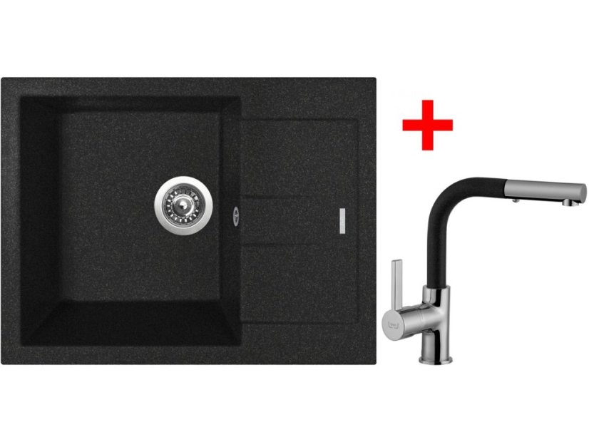 Set Sinks Amanda 650 Granblack + Enigma S GR