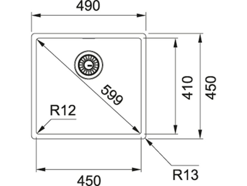 Nerezový dřez Franke BXX 210/110-45 Nerez