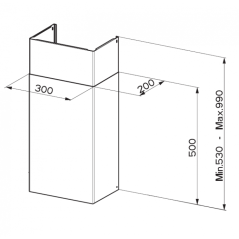 178218 digestor faber sada kominu 990 wh
