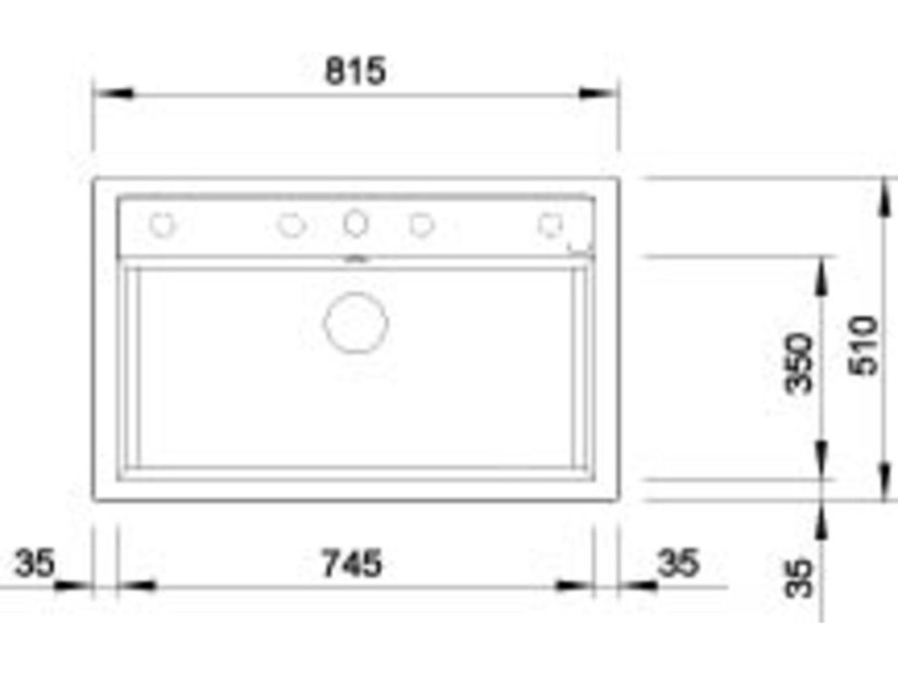 Granitový drez Blanco DALAGO 8 káva s excentrom