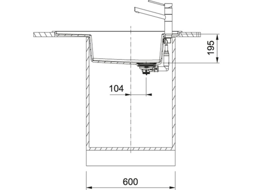 Granitový dřez Franke FSG 611-88 Šedá břidlice