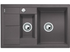 Granitový drez Blanco METRA 6 S Compact sivá skala s excentrom