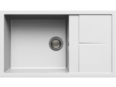 Granitový drez Elleci Unico 410 White K96