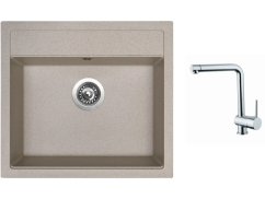 Set Sinks SOLO 560 Avena + baterie Sinks MIX 3 chrom