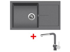 Set Sinks Infinity 860 Titanium + Mix 3 P GR