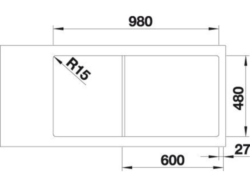 Nerezový dřez Blanco Classimo XL 6 S-IF InFino nerez kartáčovaný