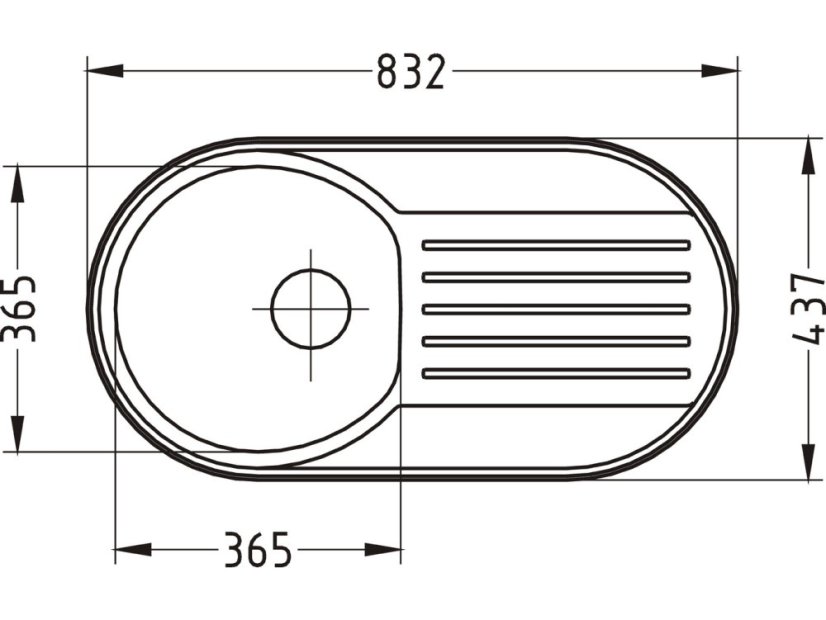 Nerezový drez Alveus Form 40 dekor