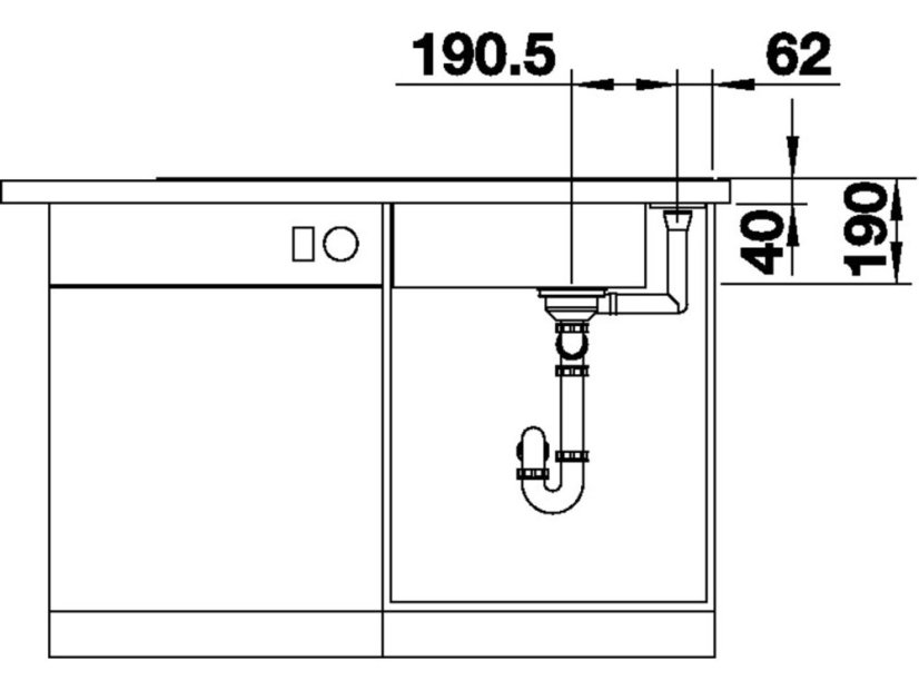 Granitový dřez Blanco AXIA III XL 6 S InFino šedá skála dřev.kráj.deska oboustr.prov. s ex