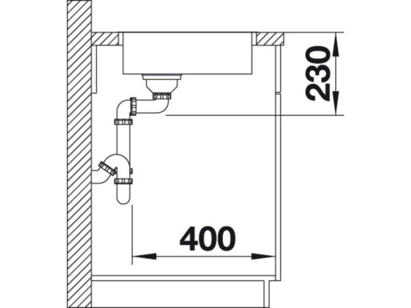 Nerezový dřez Blanco ANDANO 180 IF bez táhla