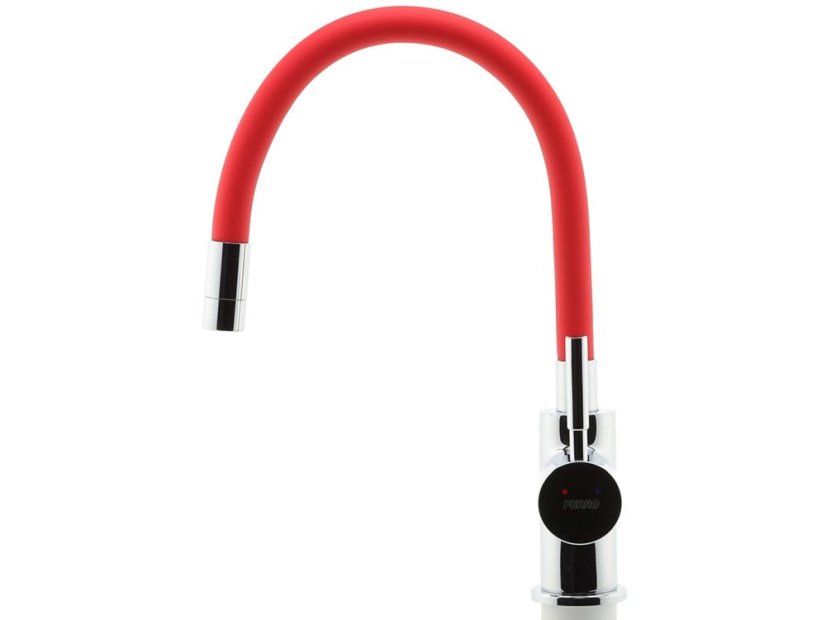 Drezová stojanková batéria Ferro Červená-chróm