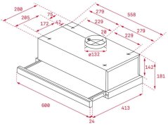 Výsuvný digestor Teka TL 6310 X