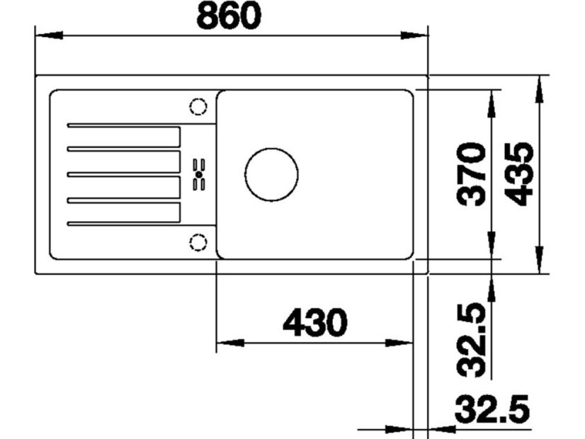 Granitový dřez Blanco FAVUM XL 6 S černá