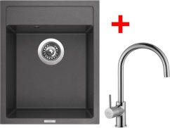 Sinks CLASSIC 400 Pureblack + VITALIA lesklá