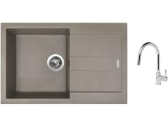 Set Sinks AMANDA 780 Truffle + batéria Sinks MIX 35 P chróm Set Sinks AMANDA 780 Truffle + batéria Sinks MIX 35 P chróm