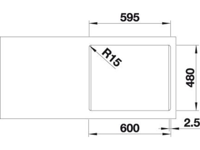 Nerezový drez Blanco LEMIS 6-IF nerez kartáčovaný