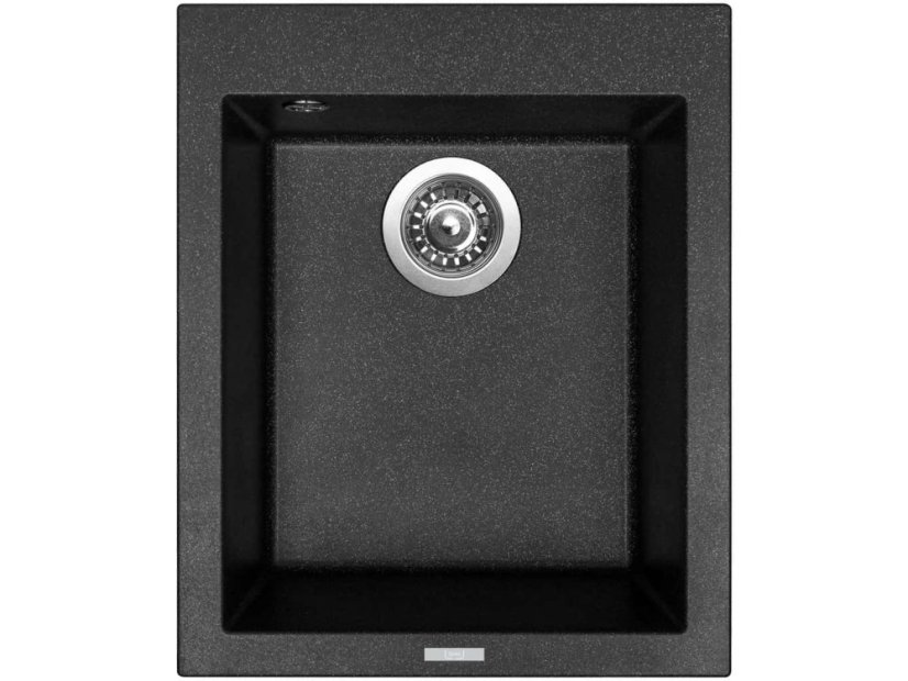 Set Sinks CUBE 410 Granblack + batéria Sinks MIX 350 P chróm