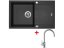 Set Sinks Linea 780 XC Metalblack + Vitalia