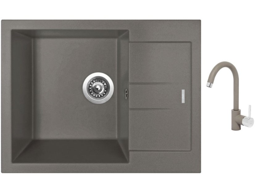 Set Sinks AMANDA 650 Truffle + batéria Sinks MIX 35 Truffle