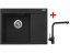 Set Sinks RIM 650 L Metalblack + Elka černá matná