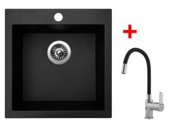 Sinks VIVA 455 Granblack + Flexia Sinks VIVA 455 Granblack + Flexia