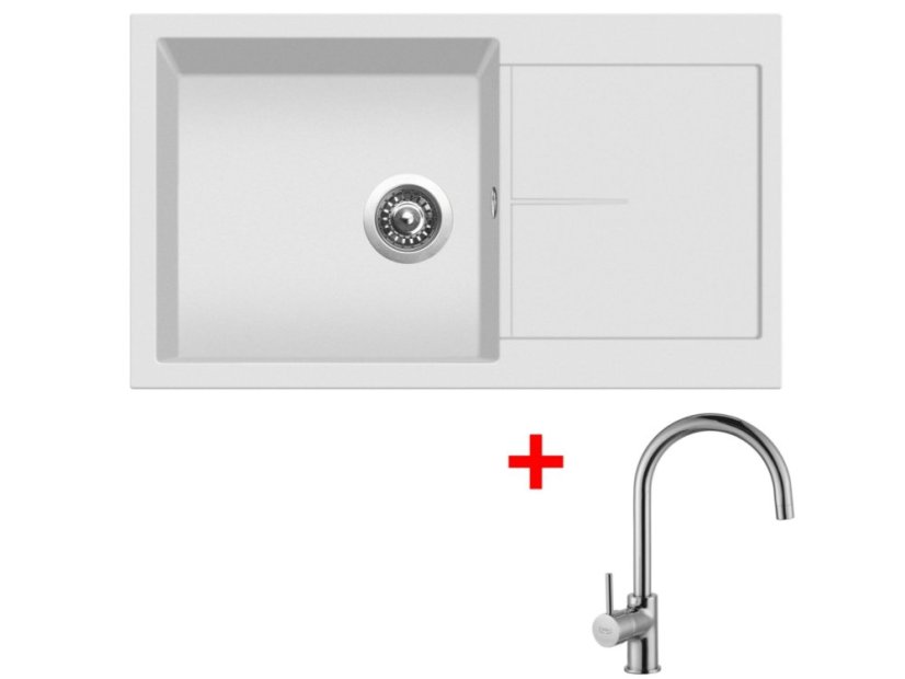 Set Sinks Infinity 860 Milk + Vitalia