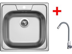 Sinks CLASSIC 480 + ELASTA nerez/šedá Sinks CLASSIC 480 + ELASTA nerez/šedá