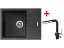 Set Sinks Perfecto 650 Pureblack + Mix 3 P GR N6
