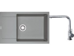 Set Franke MRG 611-78 BB Šedý kameň + Franke FN 0147 Chróm