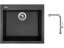 Set Sinks CUBE 560 Granblack + baterie Sinks SLIM S2 kartáčovaná