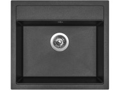 Set Sinks SOLO 560 Metalblack + baterie Sinks MIX 3 P Metalblack