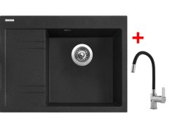 Sinks RIM 650 P Granblack + Flexia Sinks RIM 650 P Granblack + Flexia