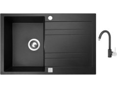 Set Sinks GRANDE 800 Metalblack + baterie Sinks MIX 35 Metalblack