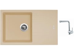 Set Sinks LINEA 780 N Sahara + baterie Sinks MIX 3 chrom