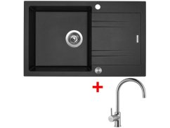 Set Sinks Linea 780 XC Metalblack + Vitalia