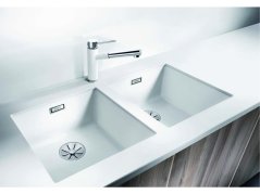 Granitový drez Blanco SUBLINE 400 U InFino tartufo bez tiahla