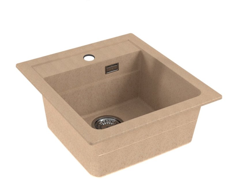 Granitový dřez Alveus ATROX 20 béžový 3d