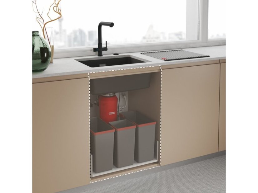 Drezová batéria Franke FC 3077.901 LINA CLEAR WATER 2.0 Matná čierna