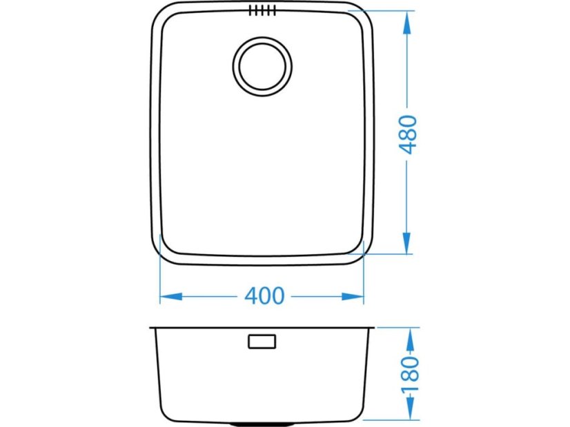 Nerezový drez Alveus Luno 40